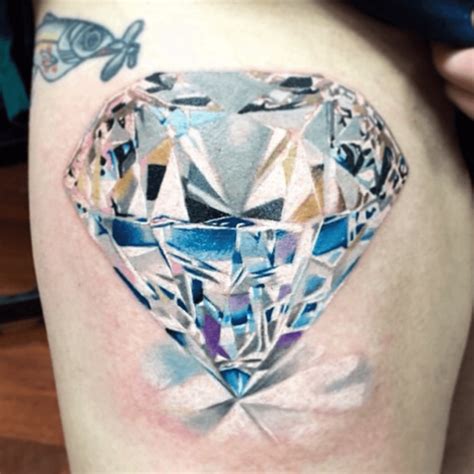 diamond tattoo|realistic diamond tattoo.